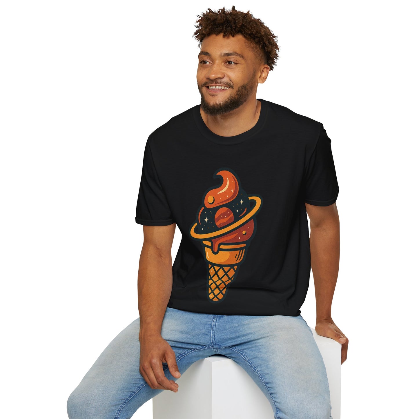 Galactic Ice Cream Unisex Softstyle T-Shirt
