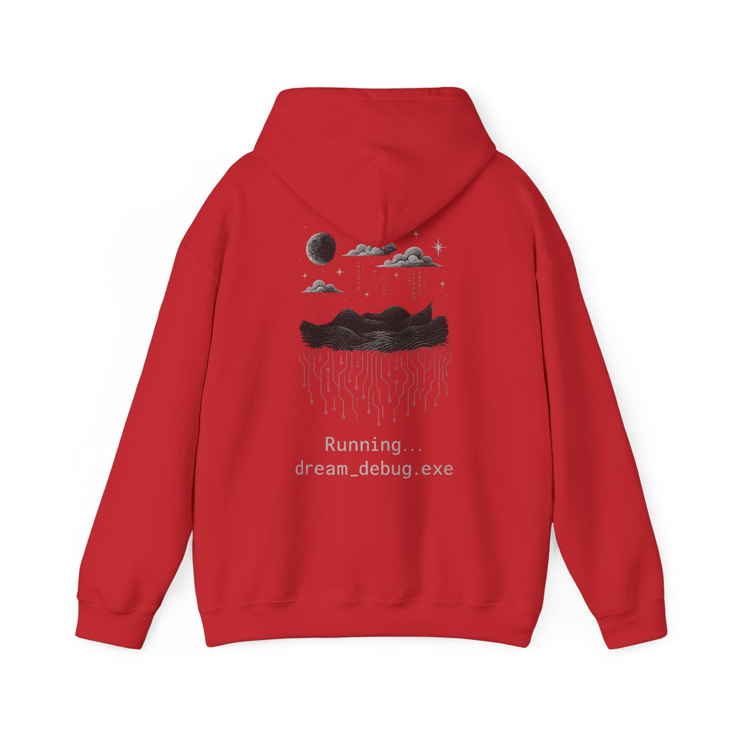 Unisex Heavy Blend™ Hooded Sweatshirt - Debug Your Dreams Graphic Sweatshirt