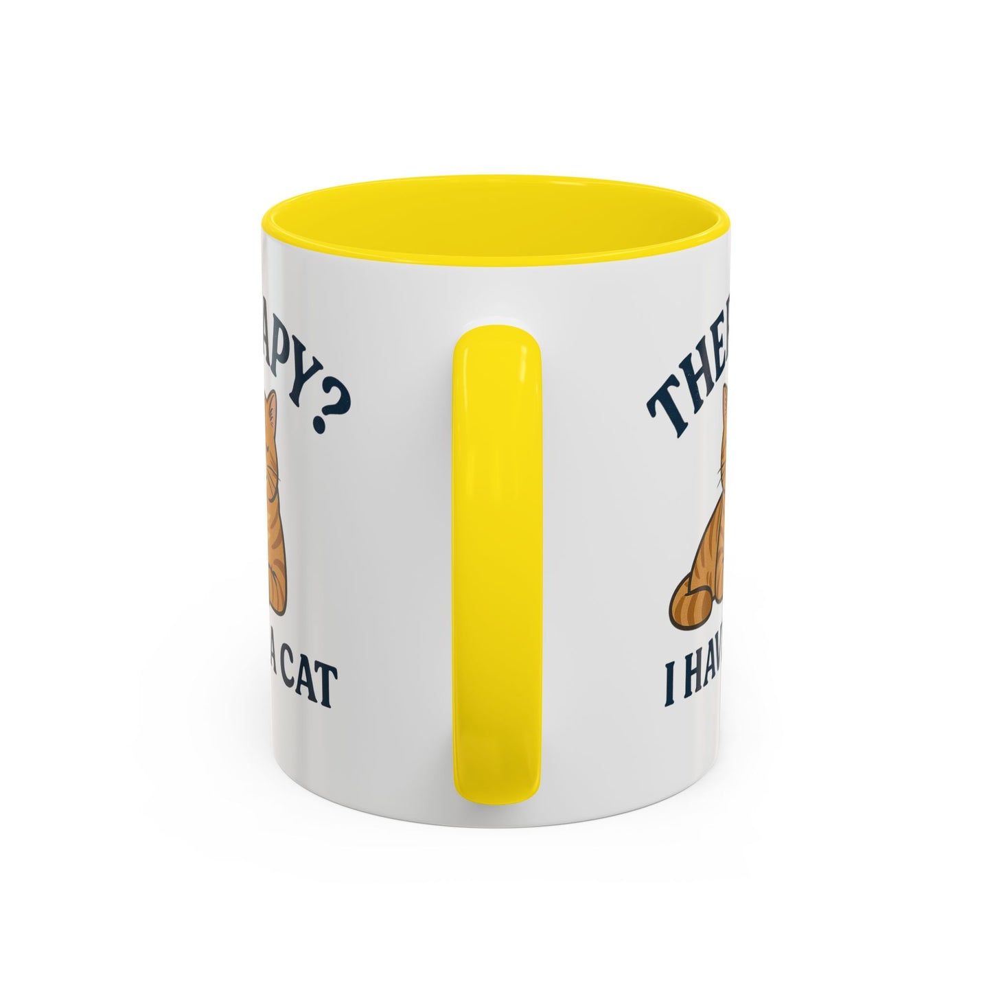 Therapy Cat Mug - Fun Accent Coffee Cup for Cat Lovers