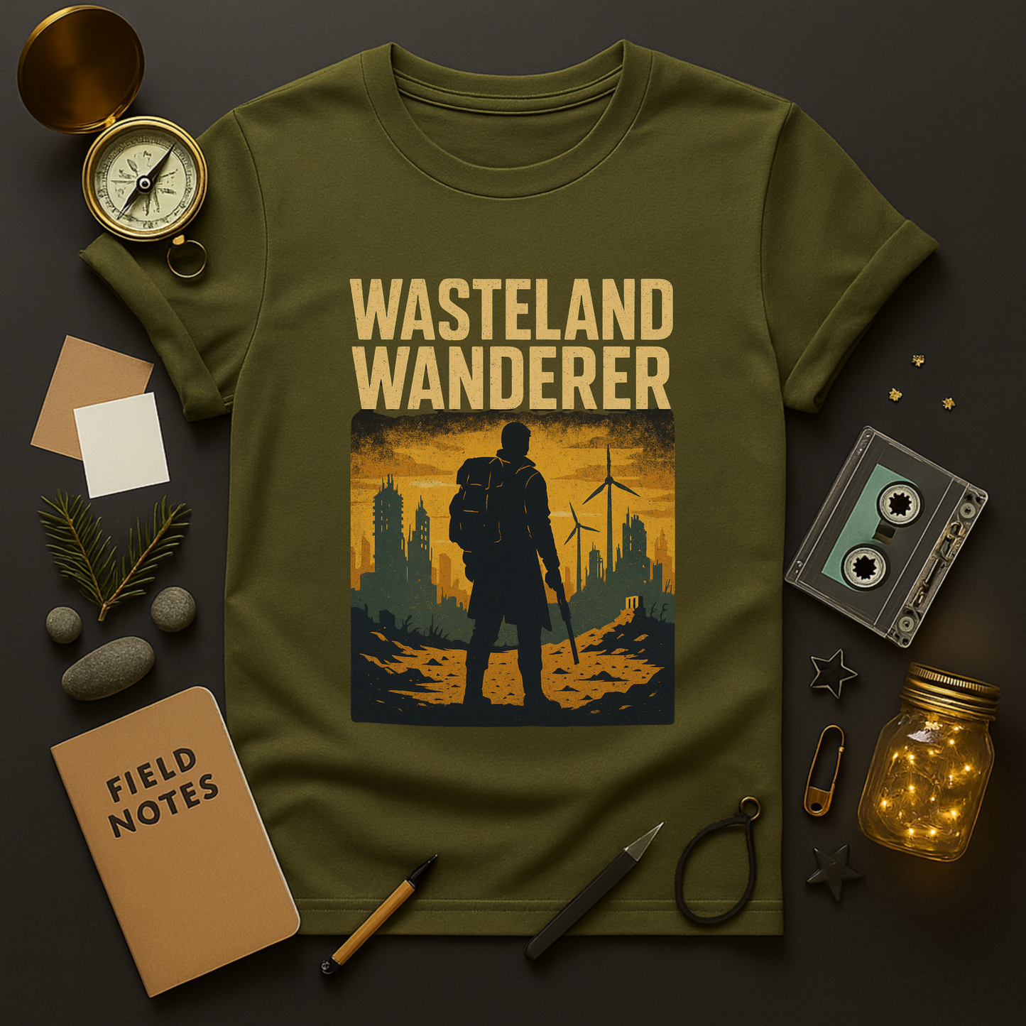 Wasteland Wanderer T-Shirt — Post-Apocalyptic Survival Tee