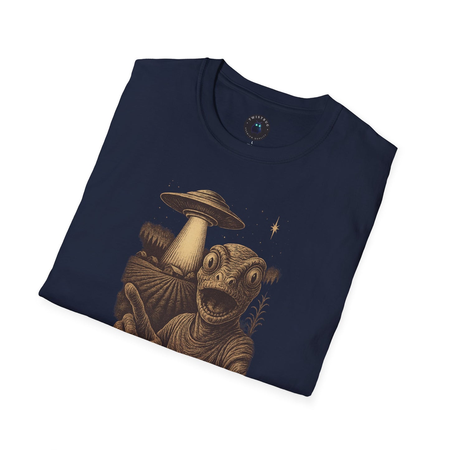 Trust No Blink T-Shirt | Retro UFO Surreal Graphic Tee