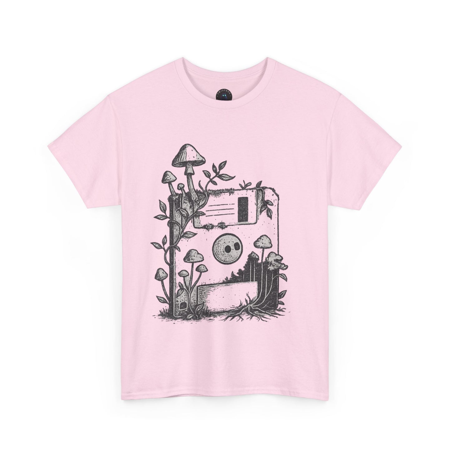 Floppy Forest T-Shirt – Analog Nature Mushroom Tee | Twistbug