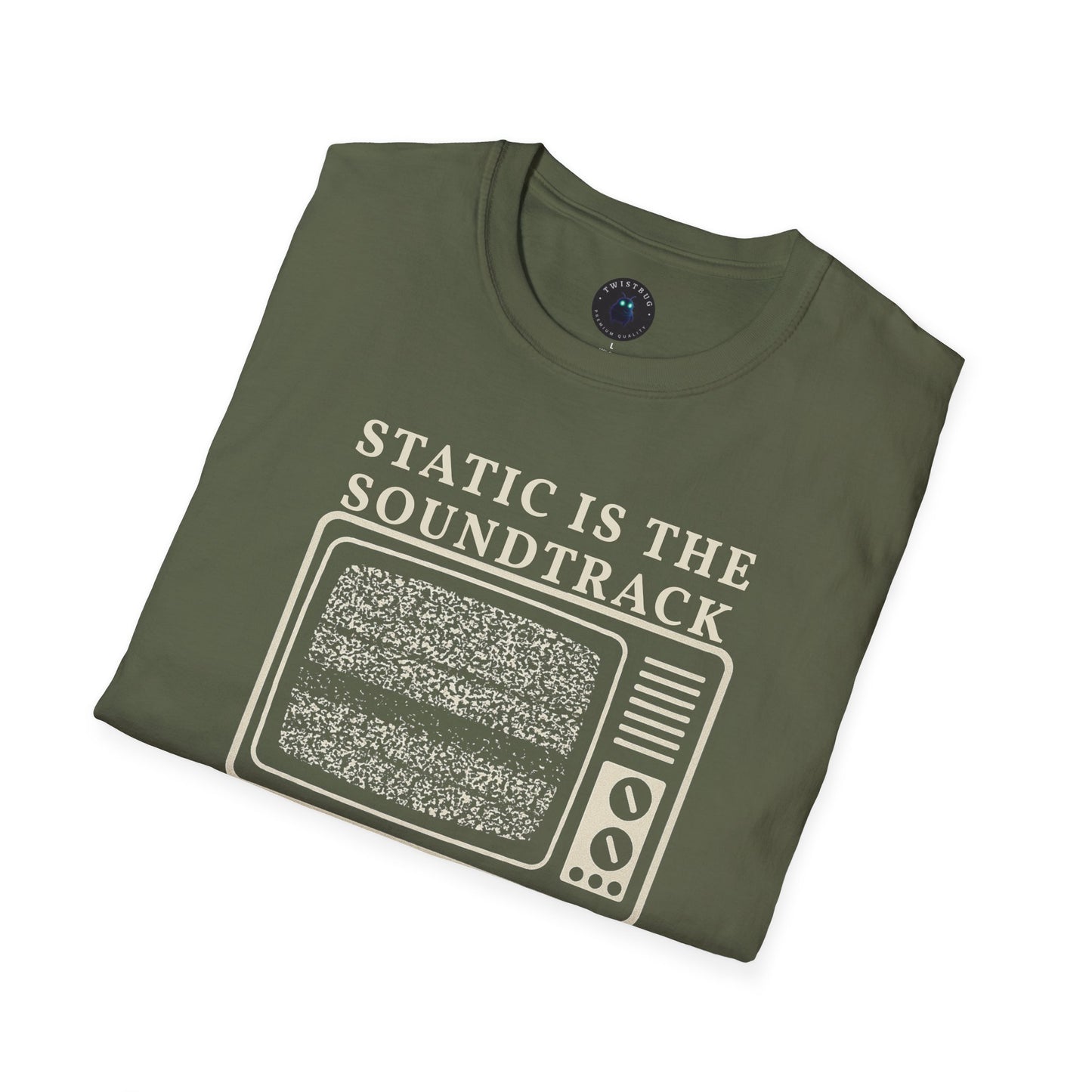 Static Is the Soundtrack TV Tee | Retro CRT Graphic