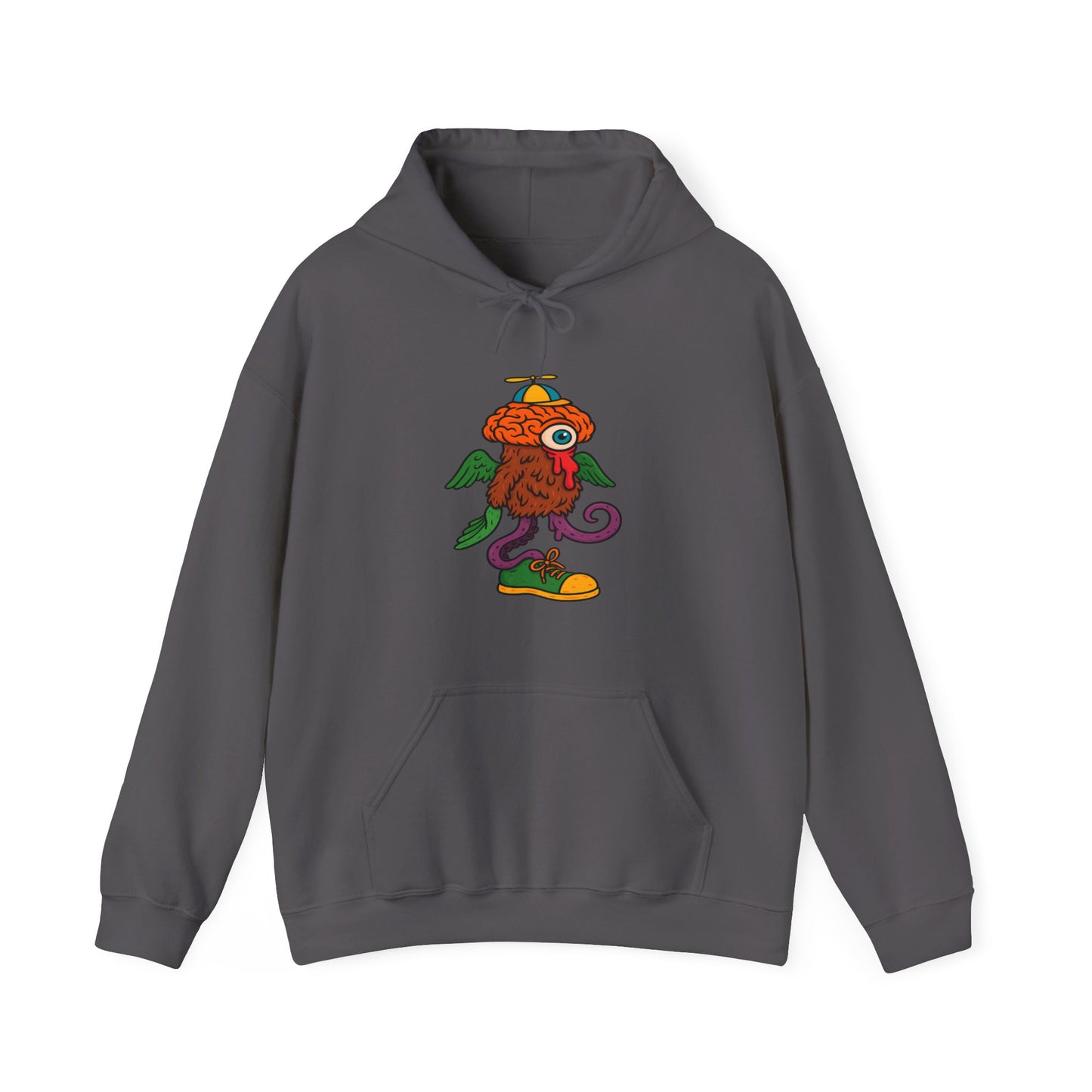 Whimsical Graphic Hoodie - Fun Artful Design, Cozy Unisex Sweatshirt for Everyday, Unique Gift, Casual Wear, Street Style