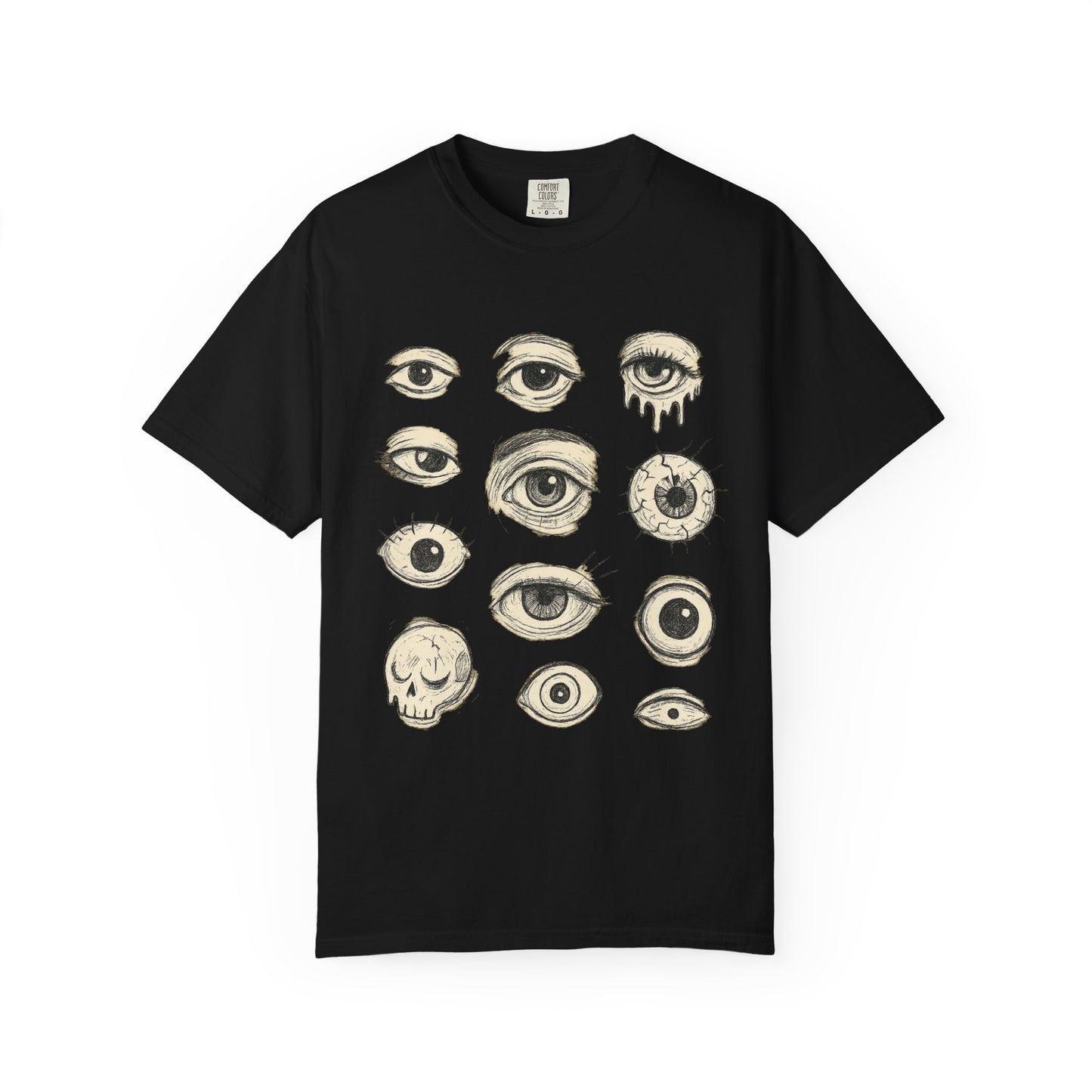 All Eyes On You T-Shirt – Sketchy Weirdcore Eyeball Graphic Tee | Twistbug