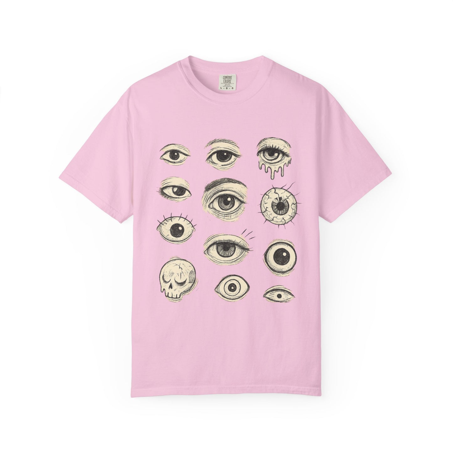 All Eyes On You T-Shirt – Sketchy Weirdcore Eyeball Graphic Tee | Twistbug