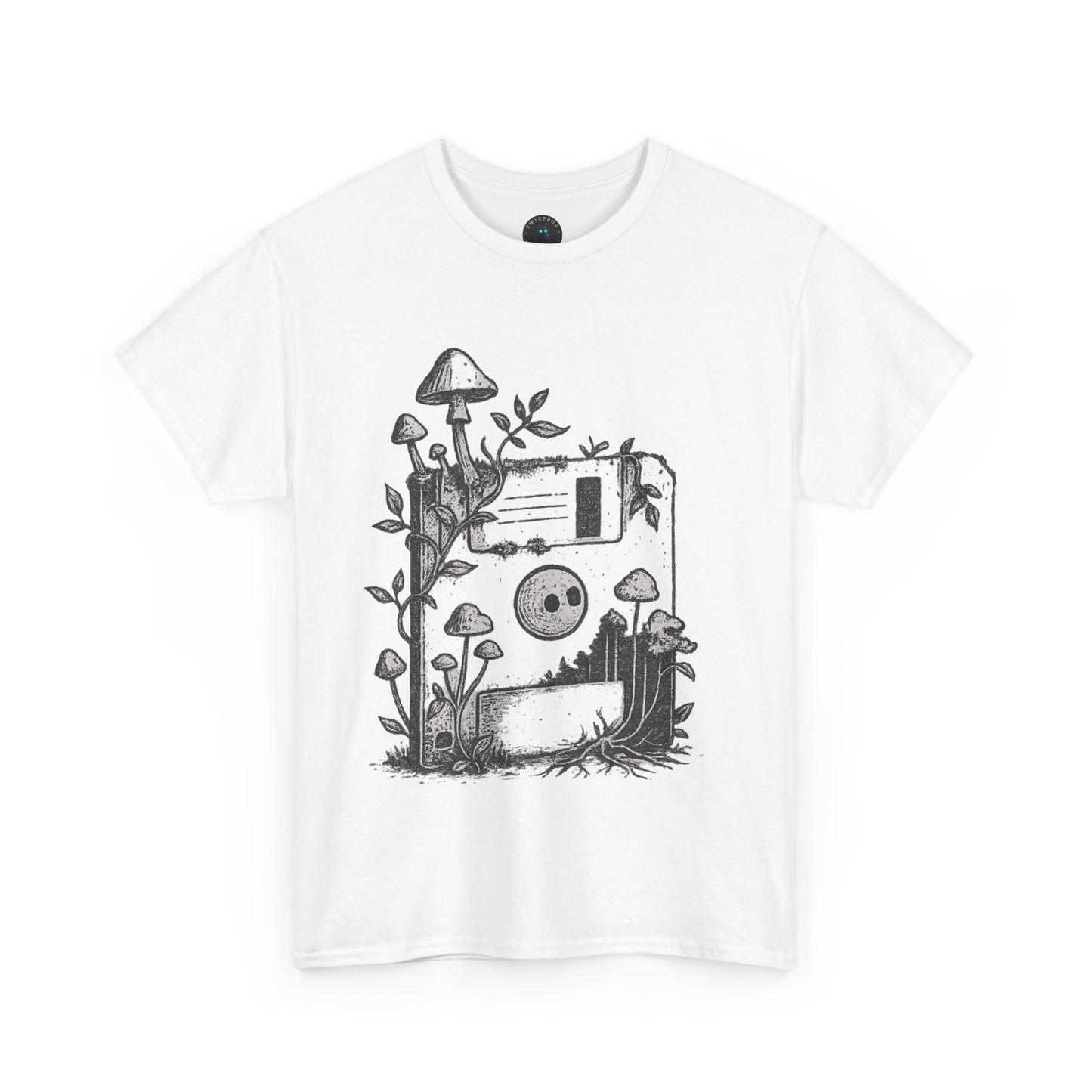 Floppy Forest T-Shirt – Analog Nature Mushroom Tee | Twistbug