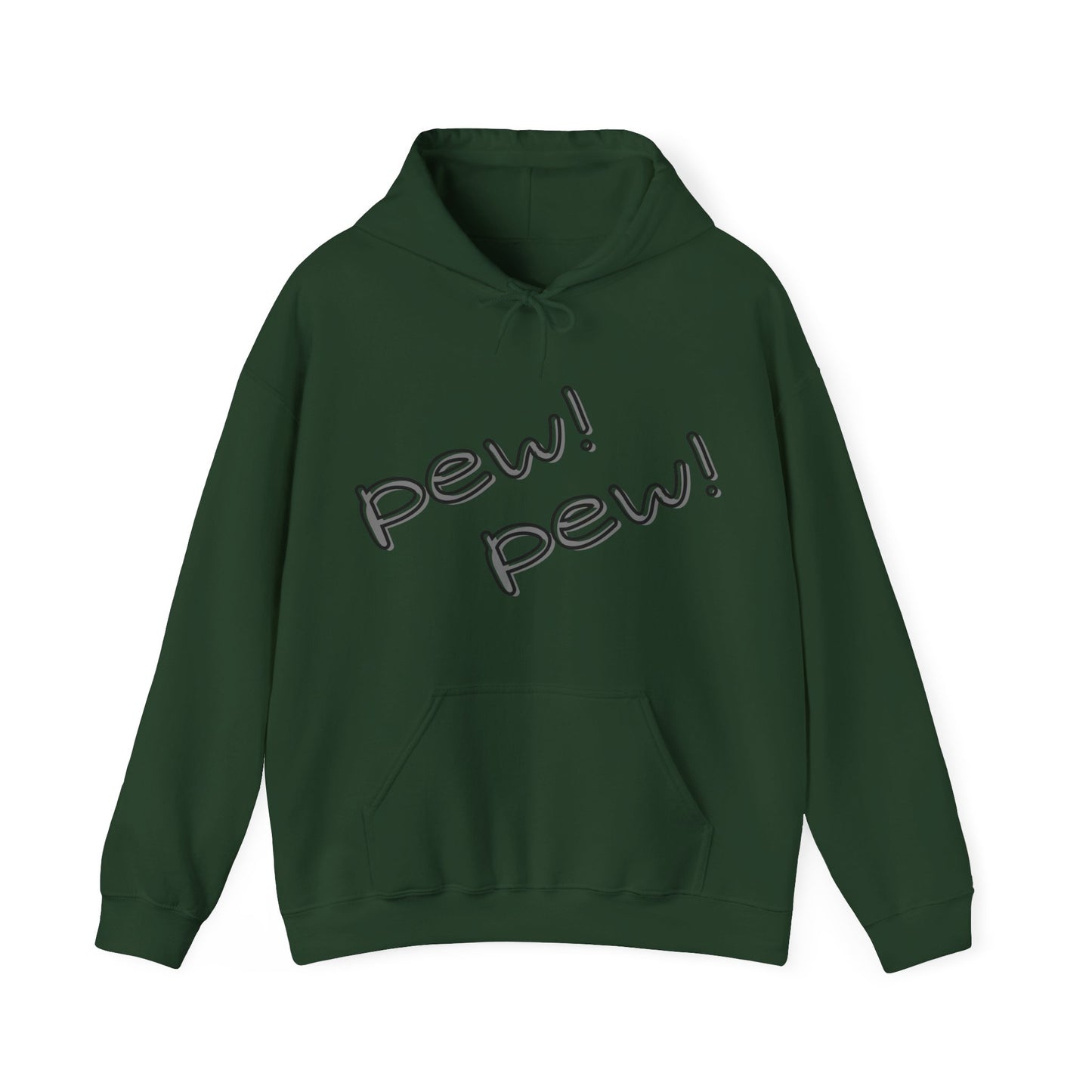 Unisex Hooded Sweatshirt - Funny Cat 'PEW PEW!' & 'FREEZE!' Design