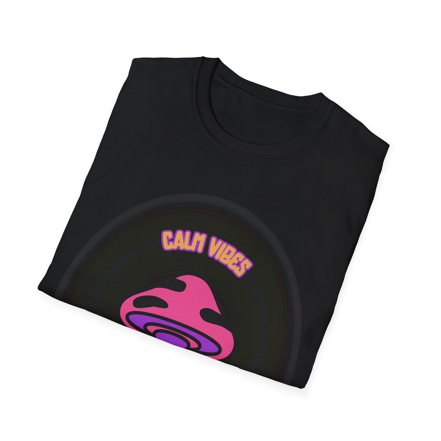 Calm Vibes Graphic Tee - Unisex Softstyle T-Shirt with 'Calm Vibes Chaotic Mind' Design