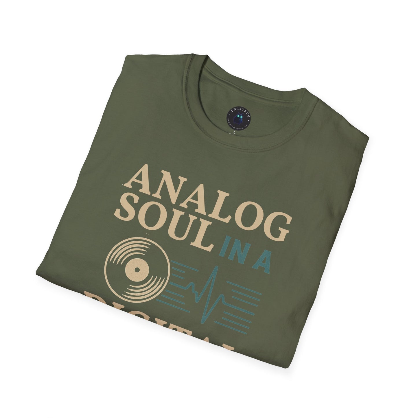Analog Soul in a Digital World Tee | Retro Vinyl Graphic