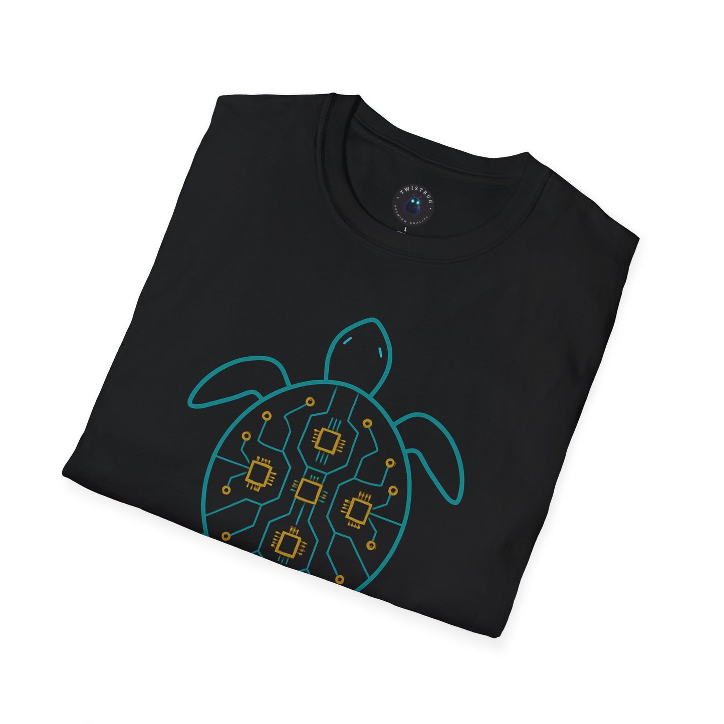 Tech Turtle T-Shirt | Circuit Nature Fusion