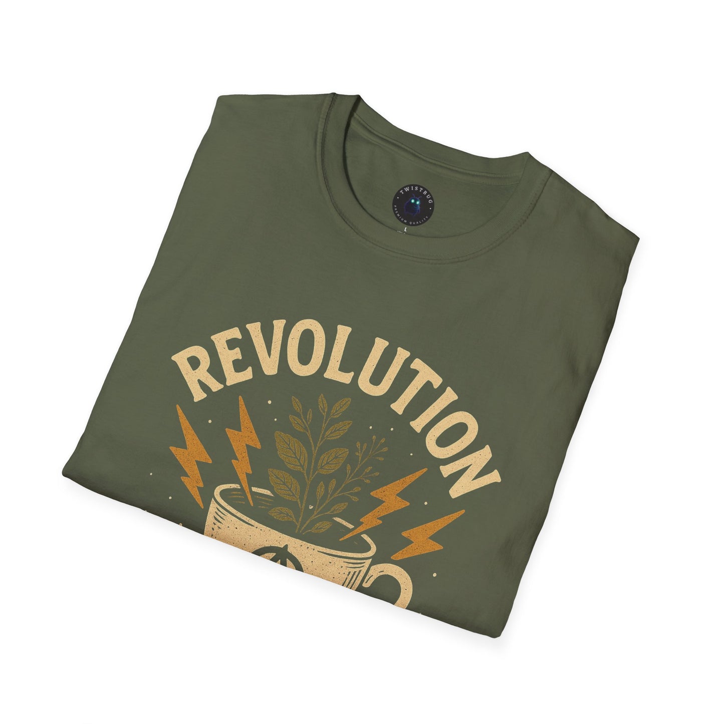 Revolution in a Teacup — Tea Cup Lightning Graphic T-Shirt | Twistbug