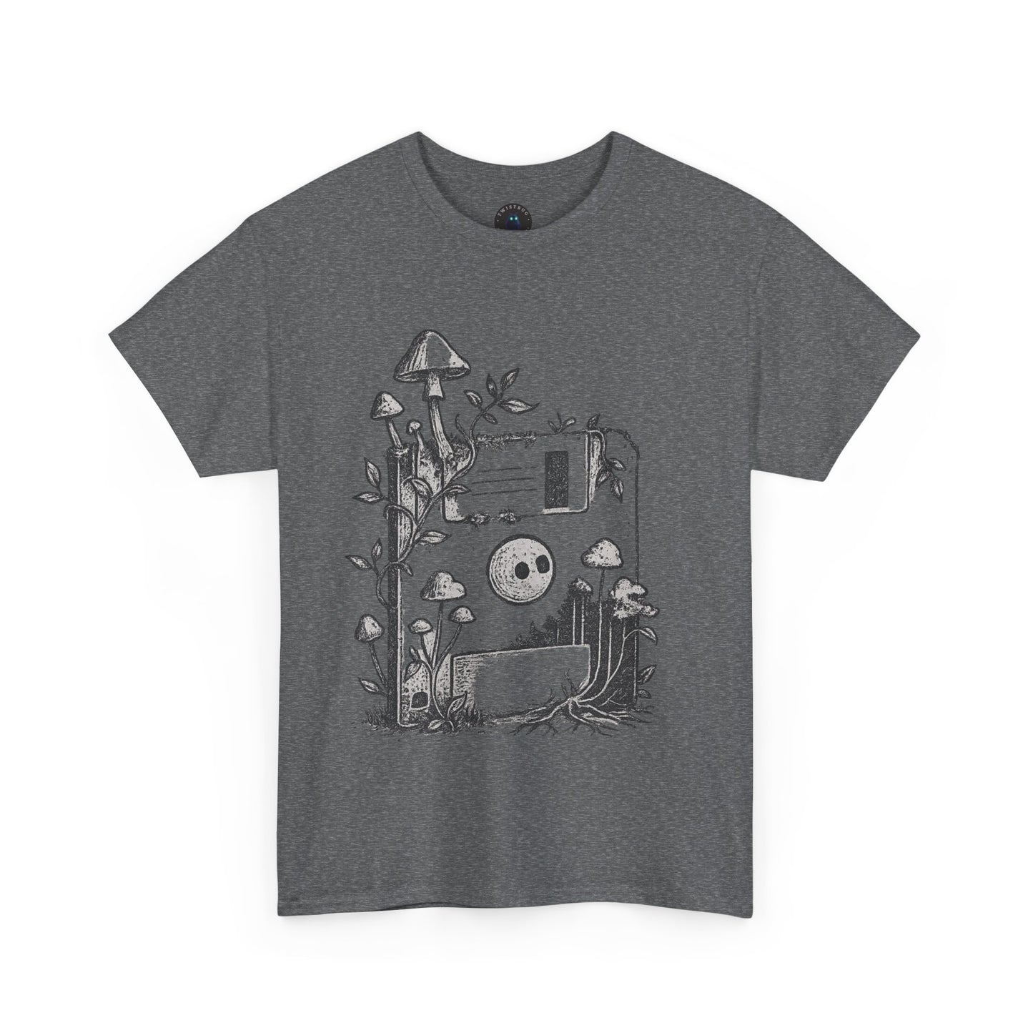 Floppy Forest T-Shirt – Analog Nature Mushroom Tee | Twistbug