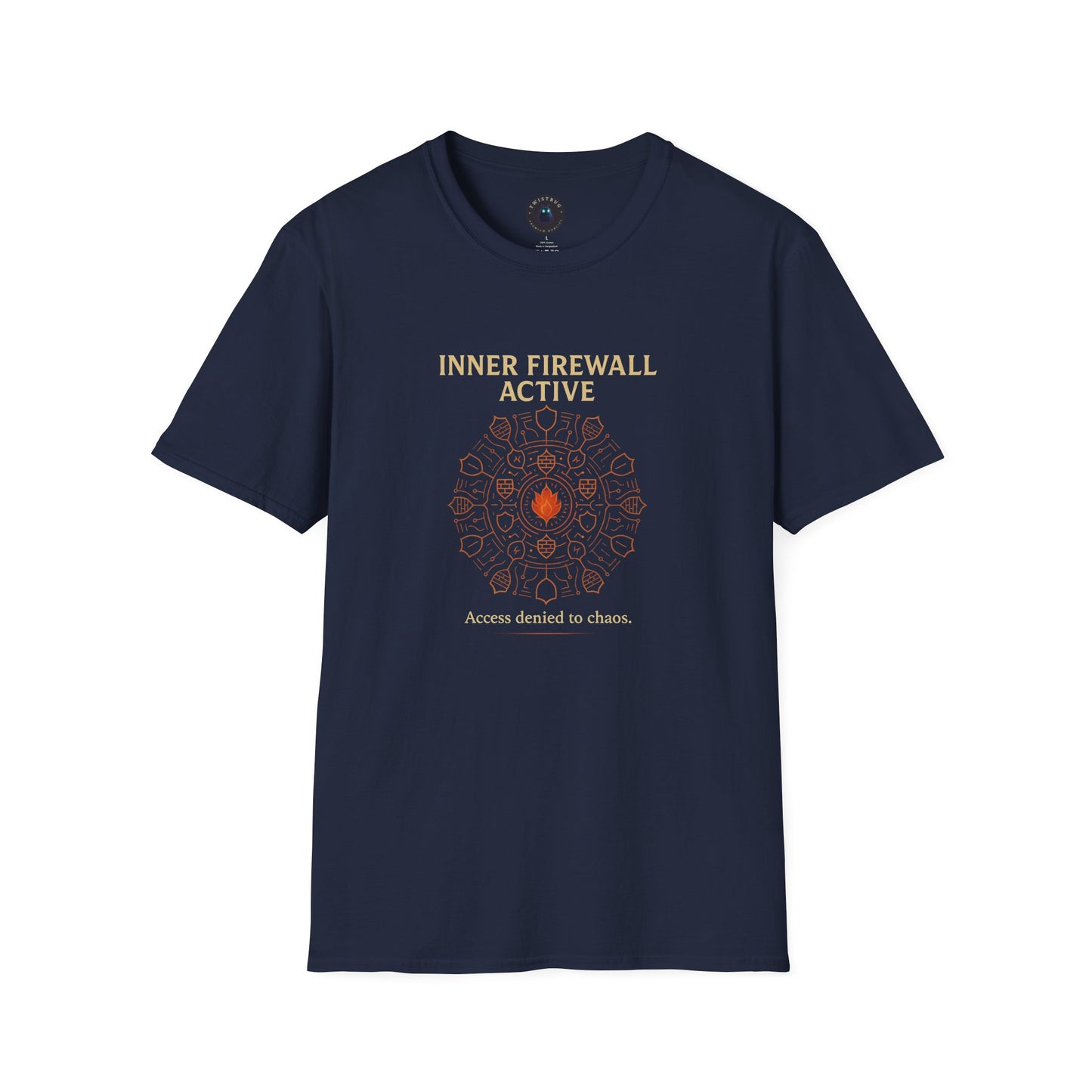 Inner Firewall Active T-Shirt | Digital Mindfulness Graphic Tee