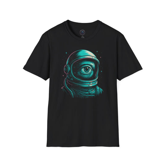 Cyclops Astronaut T-Shirt – Neon Space Eye Helmet Tee