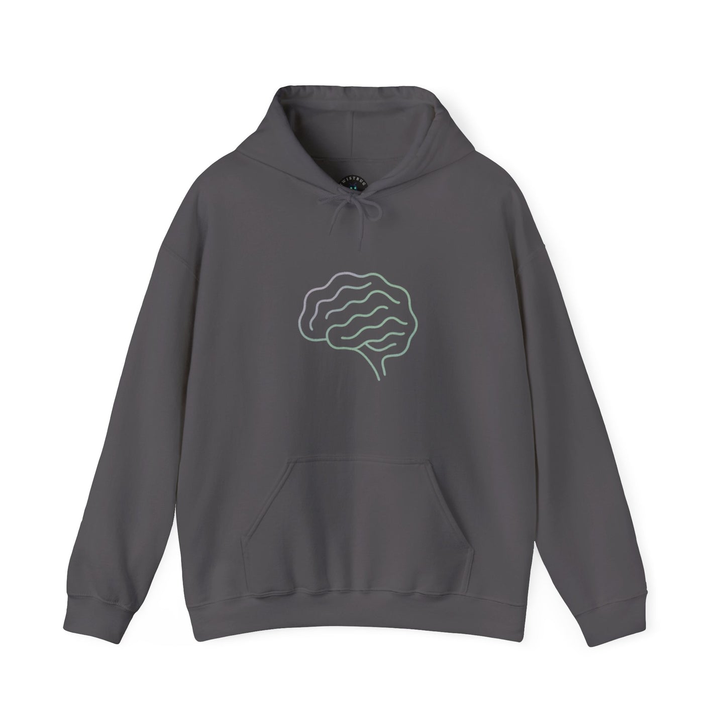 Neurodivergent Minimalist Hoodie – “Wired Differently” Soft-Line Brain Design