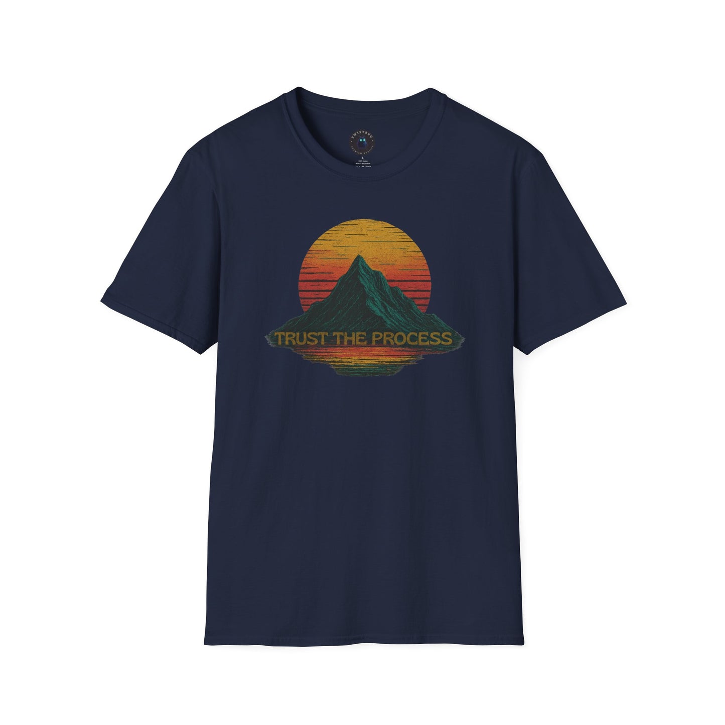 Trust the Process – Retro Mountain Sunset T-Shirt