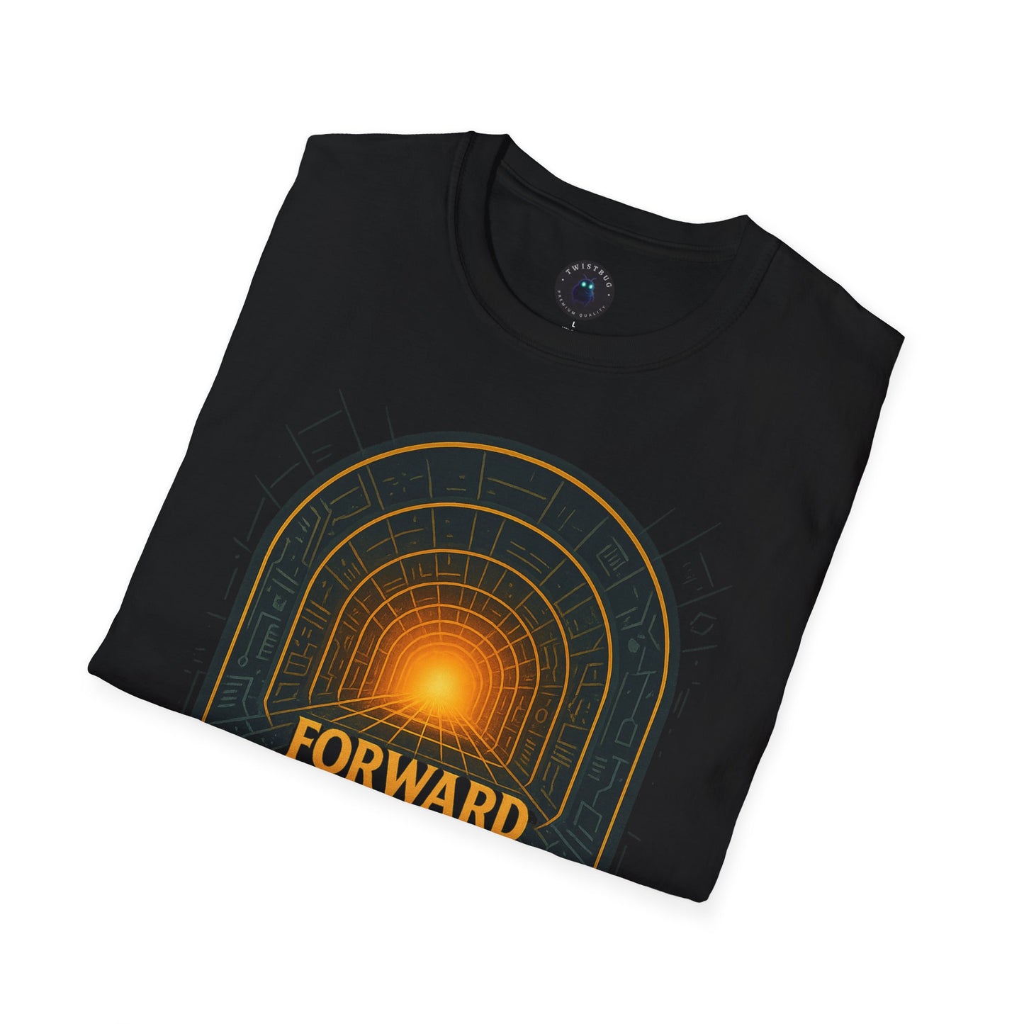 Forward Signals Back T-Shirt – Retrofuturistic Signal Portal Tee