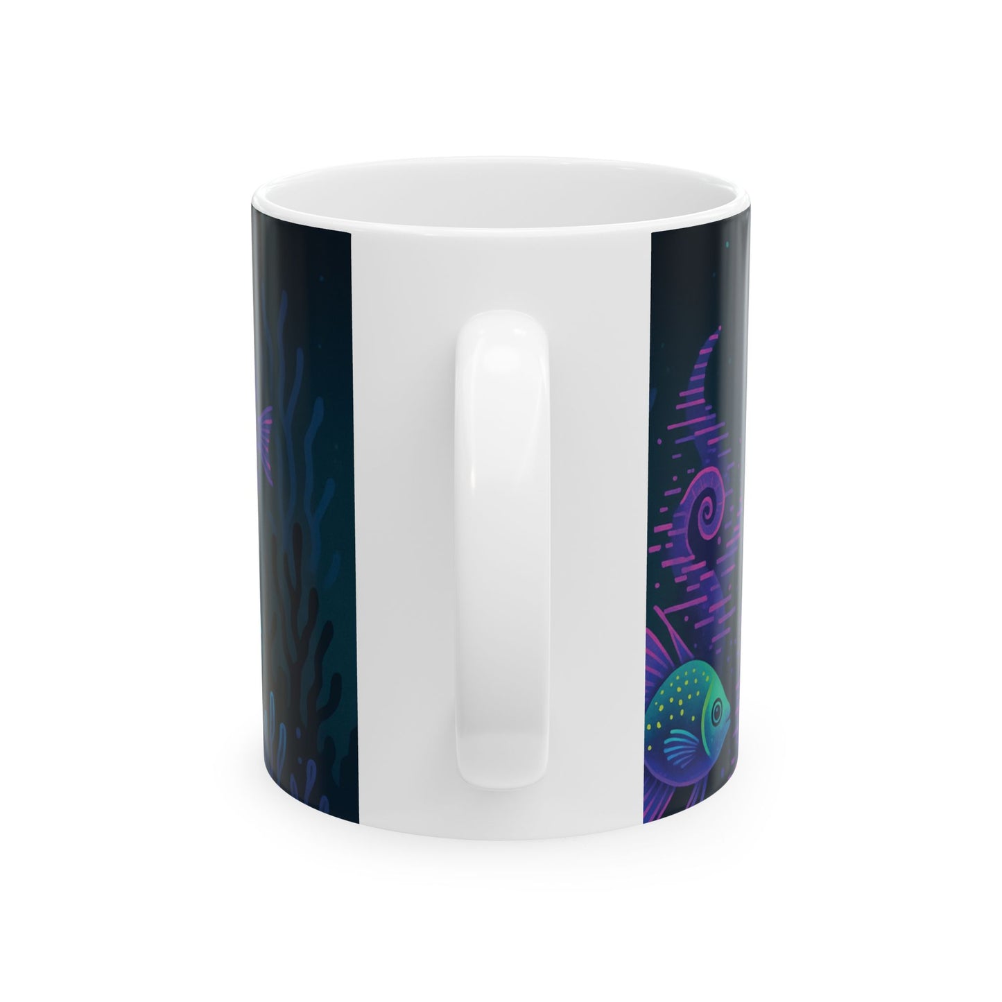 Colorful Jellyfish Ceramic Mug - 11oz & 15oz Ocean Vibe Drinkware