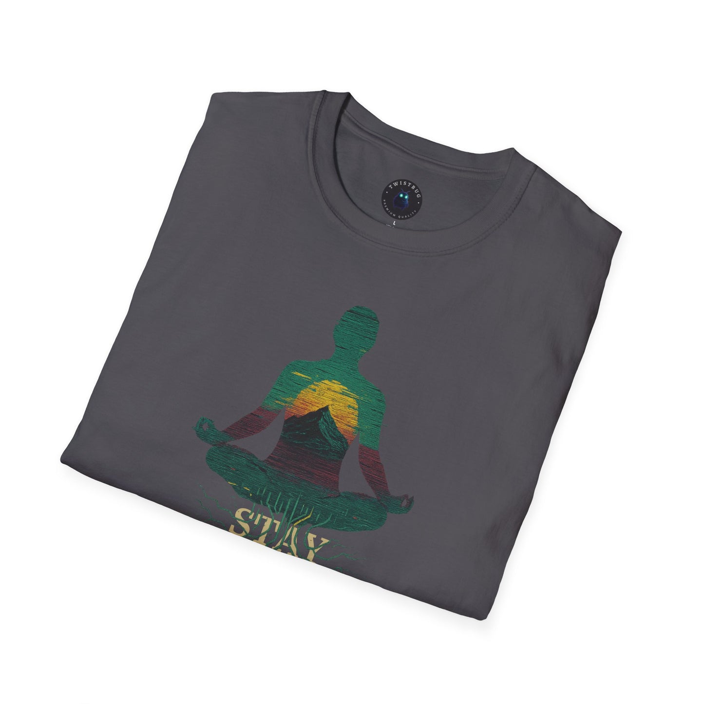 Stay Grounded T-Shirt – Meditative Roots Tech Graphic Tee