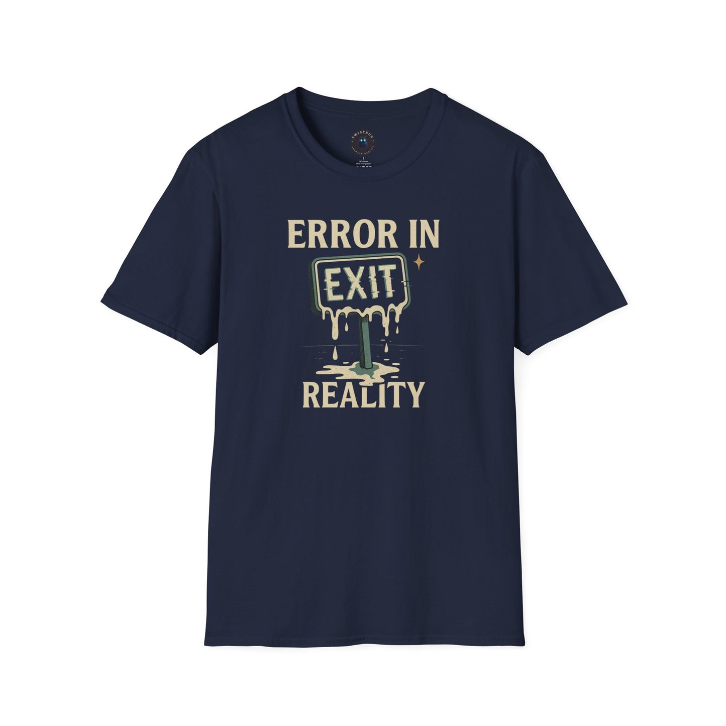 Error in Exit Reality Graphic T-Shirt | Surreal Glitchcore Aesthetic Tee