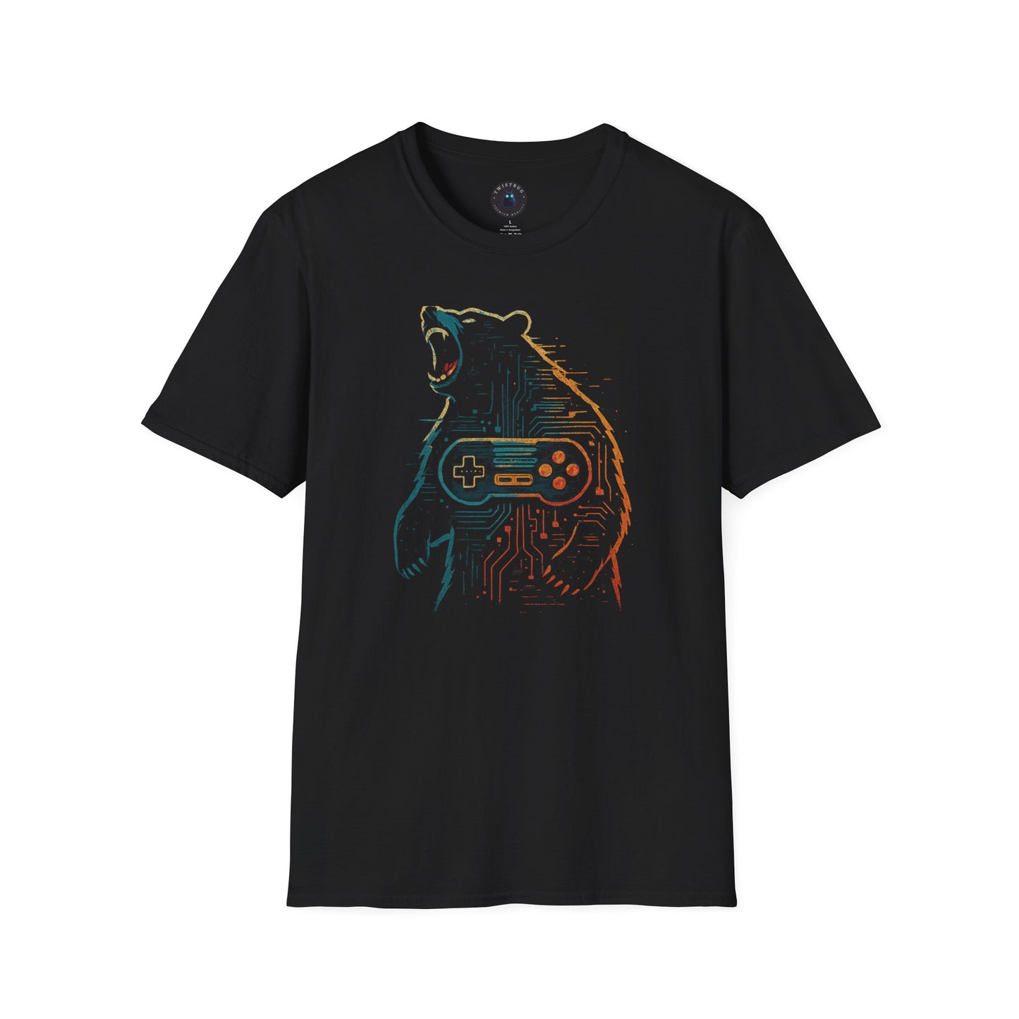 Cyber Bear Gamer Tee – Circuit Controller Graphic