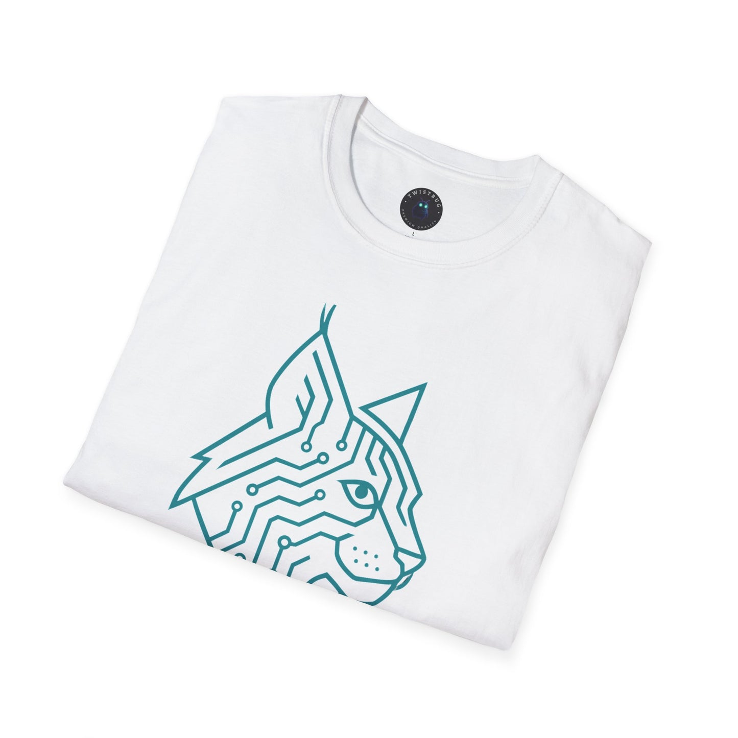 Cyber Lynx T-Shirt | Futuristic Cat Design