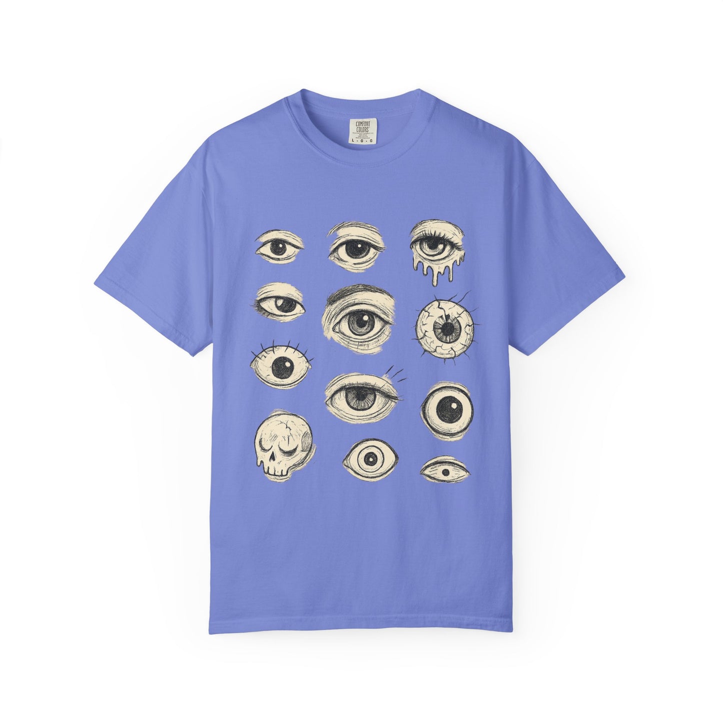 All Eyes On You T-Shirt – Sketchy Weirdcore Eyeball Graphic Tee | Twistbug