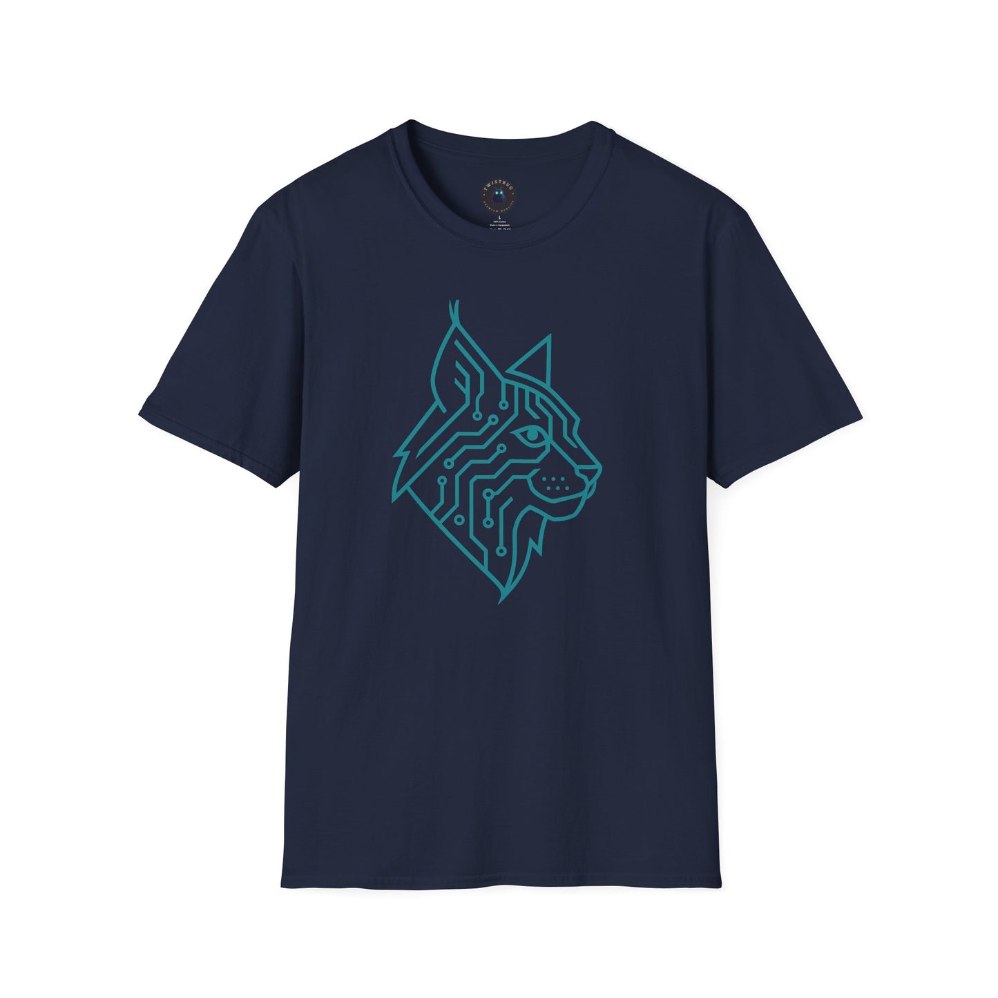Cyber Lynx T-Shirt | Futuristic Cat Design