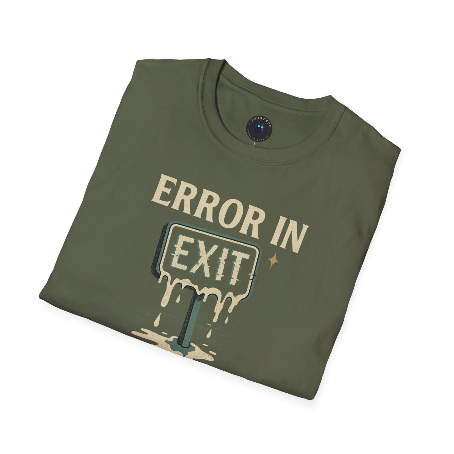 Error in Exit Reality Graphic T-Shirt | Surreal Glitchcore Aesthetic Tee