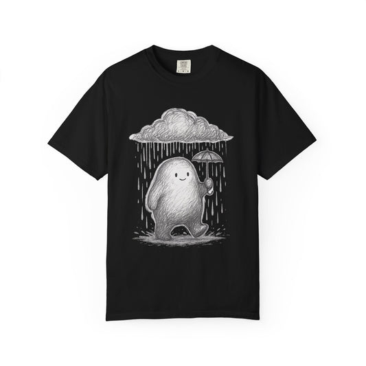 Drizzle Friend T-Shirt – Cute Sad Blob Sketch Graphic Tee | Twistbug