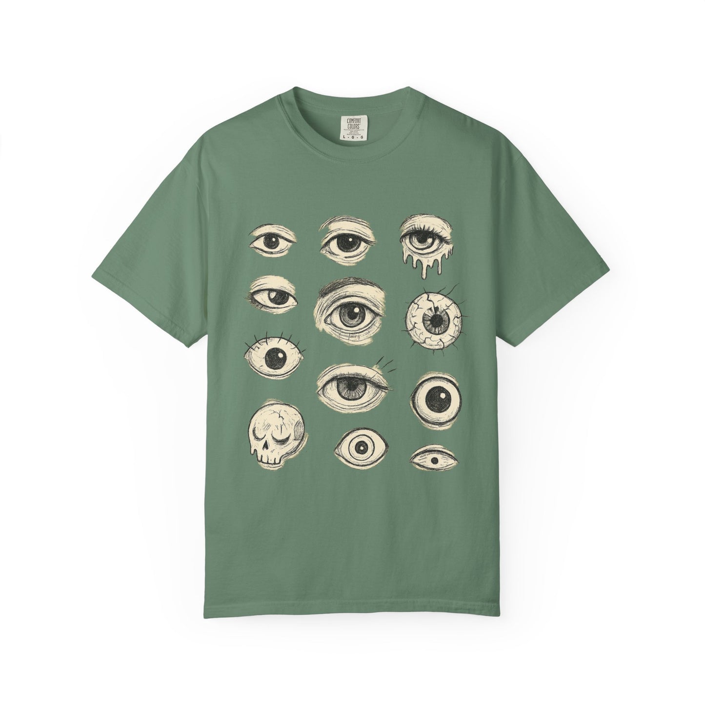 All Eyes On You T-Shirt – Sketchy Weirdcore Eyeball Graphic Tee | Twistbug