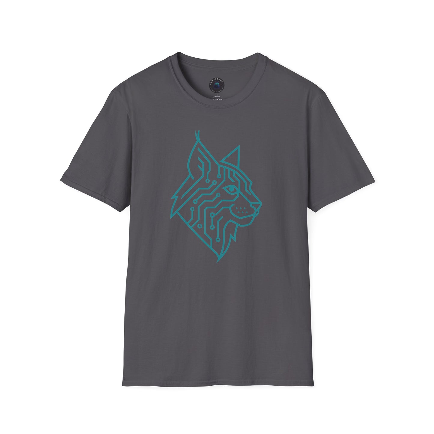 Cyber Lynx T-Shirt | Futuristic Cat Design