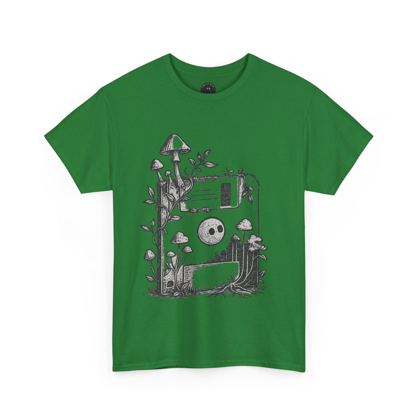 Floppy Forest T-Shirt – Analog Nature Mushroom Tee | Twistbug