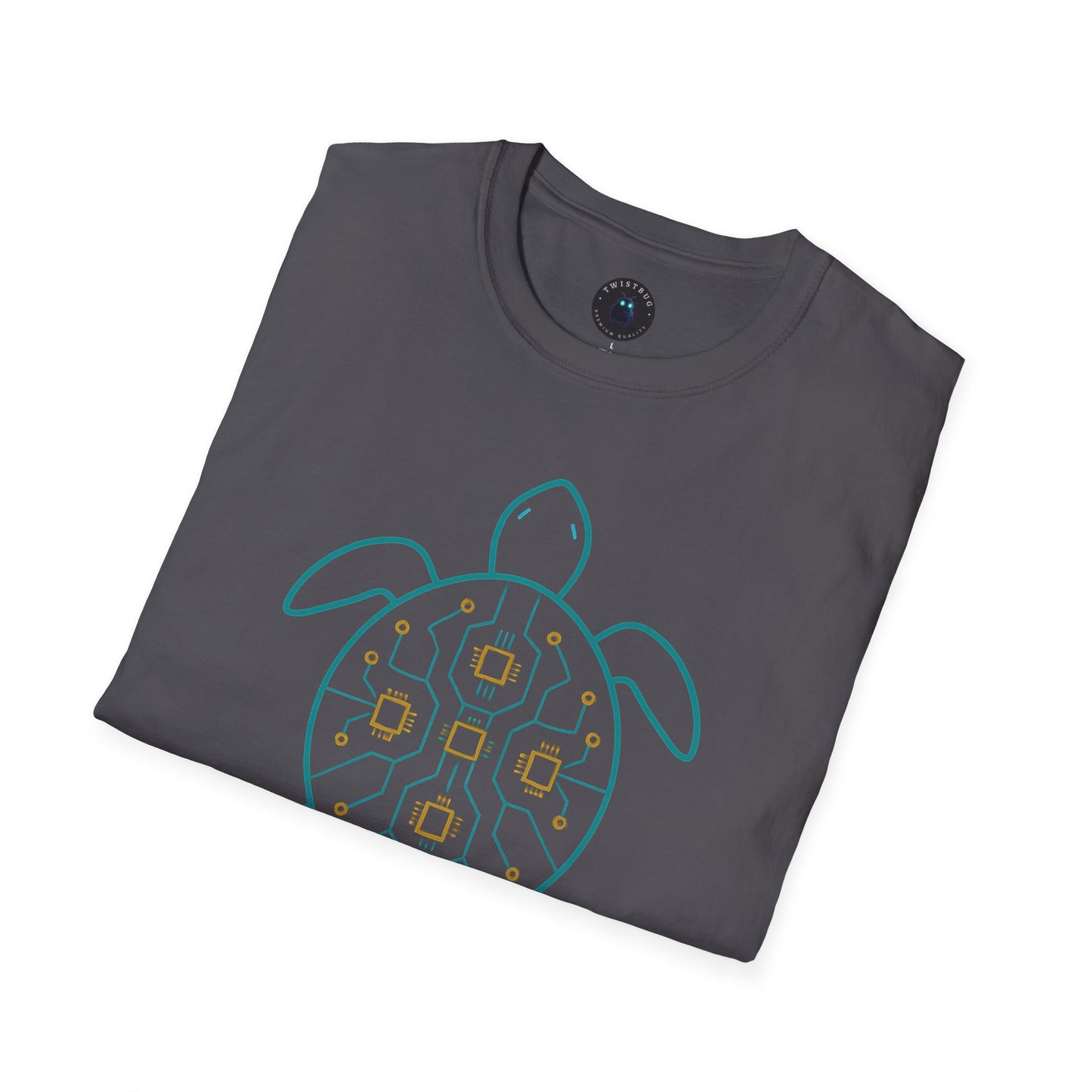 Tech Turtle T-Shirt | Circuit Nature Fusion