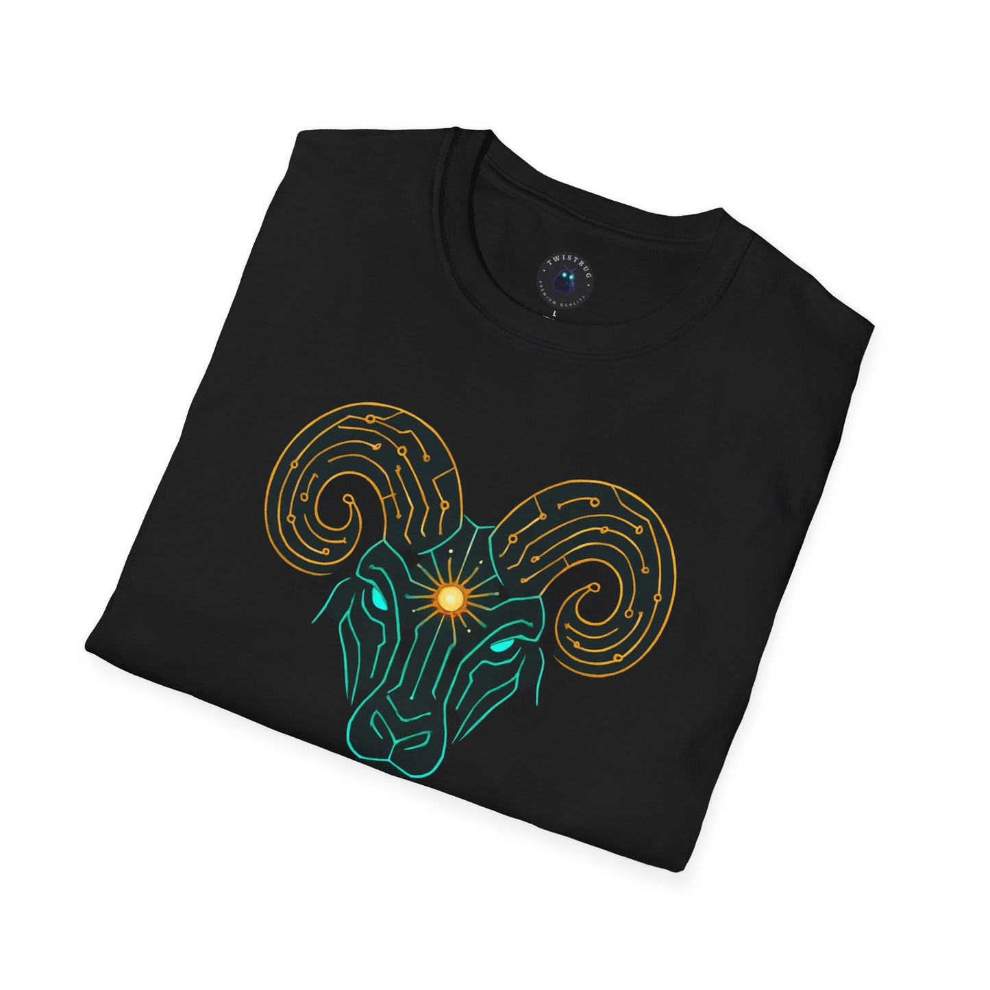 Cyber Ram T-Shirt | Futuristic Animal Design
