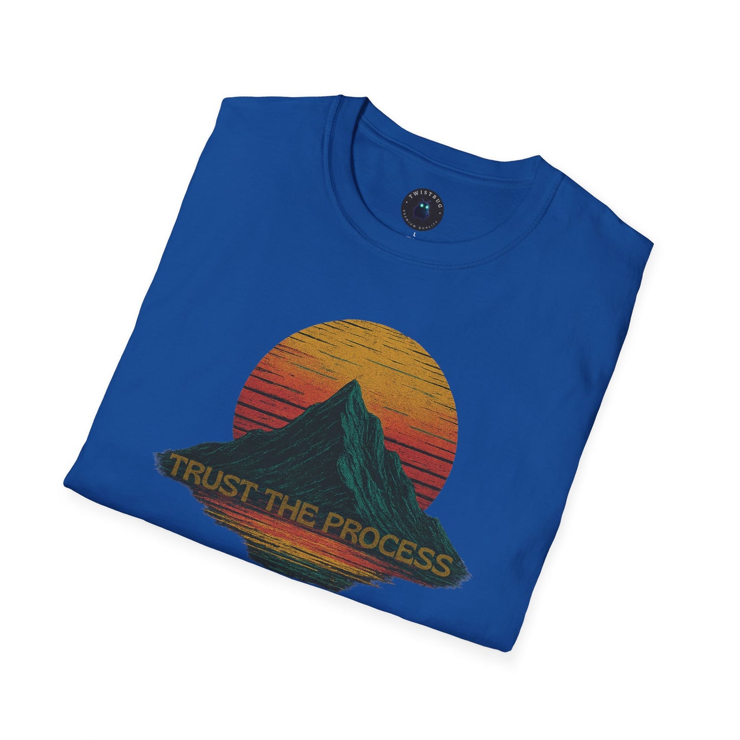 Trust the Process – Retro Mountain Sunset T-Shirt