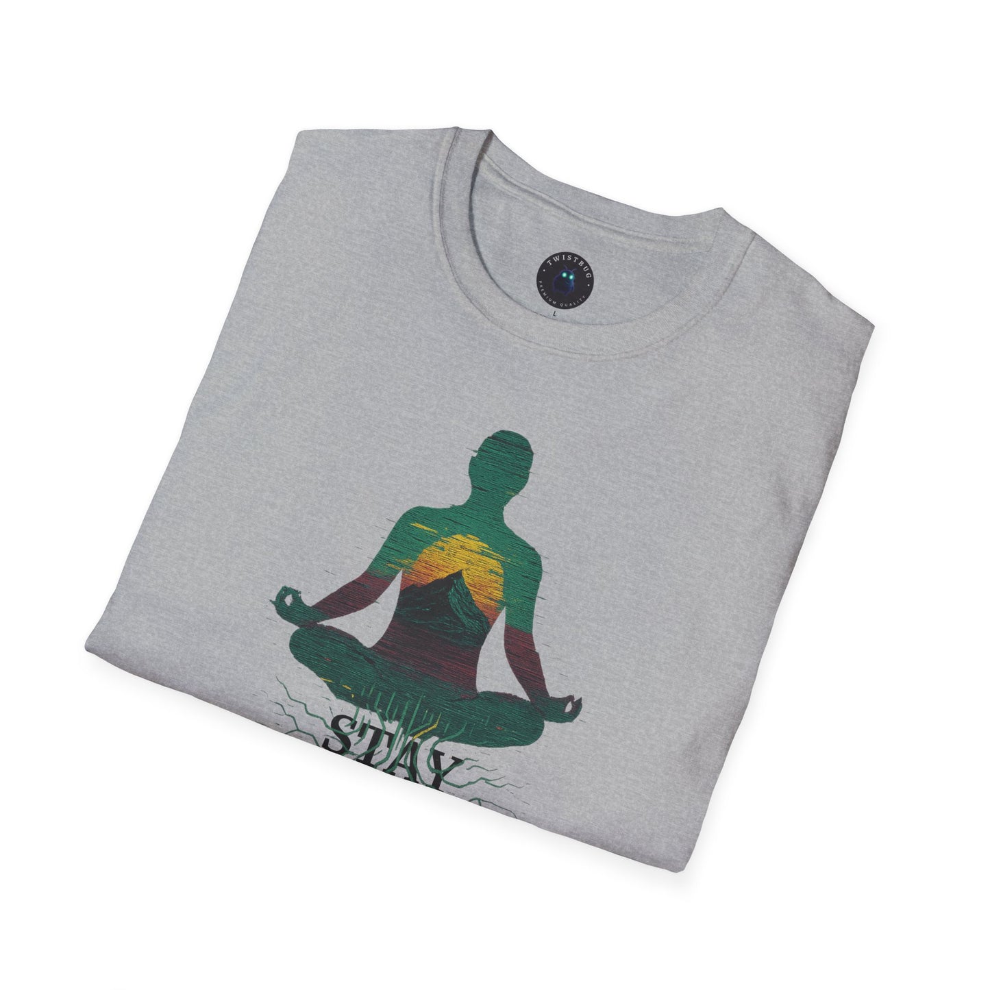 Stay Grounded T-Shirt – Meditative Roots Tech Graphic Tee