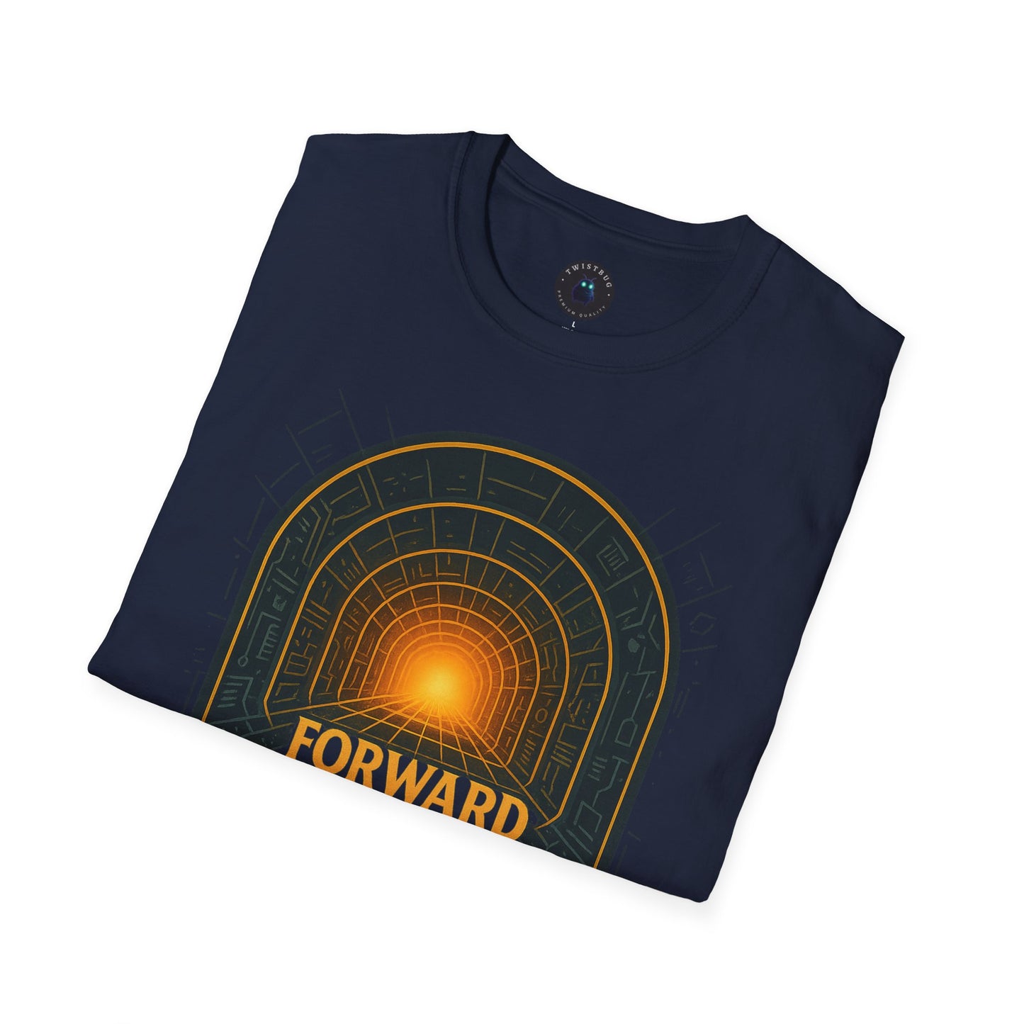 Forward Signals Back T-Shirt – Retrofuturistic Signal Portal Tee