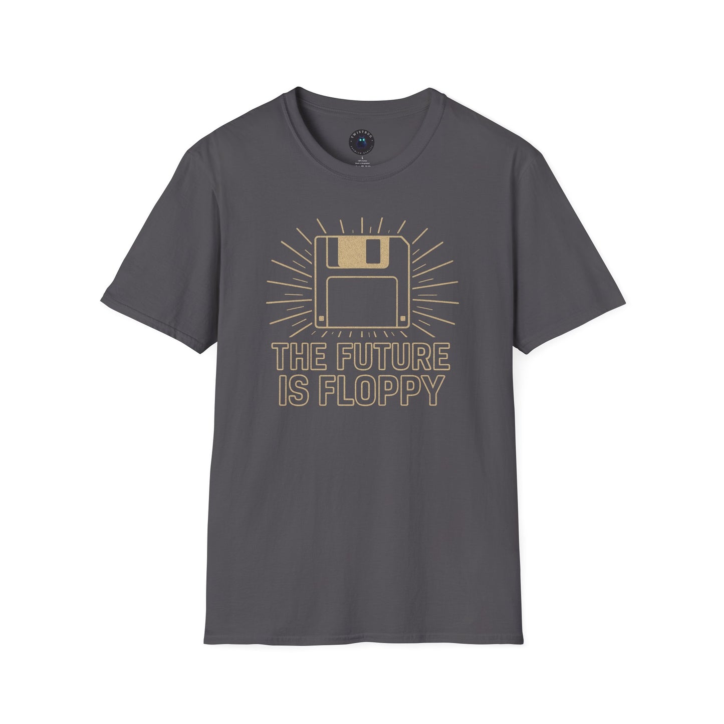 The Future Is Floppy T-Shirt – Retro Tech Floppy Disk Tee