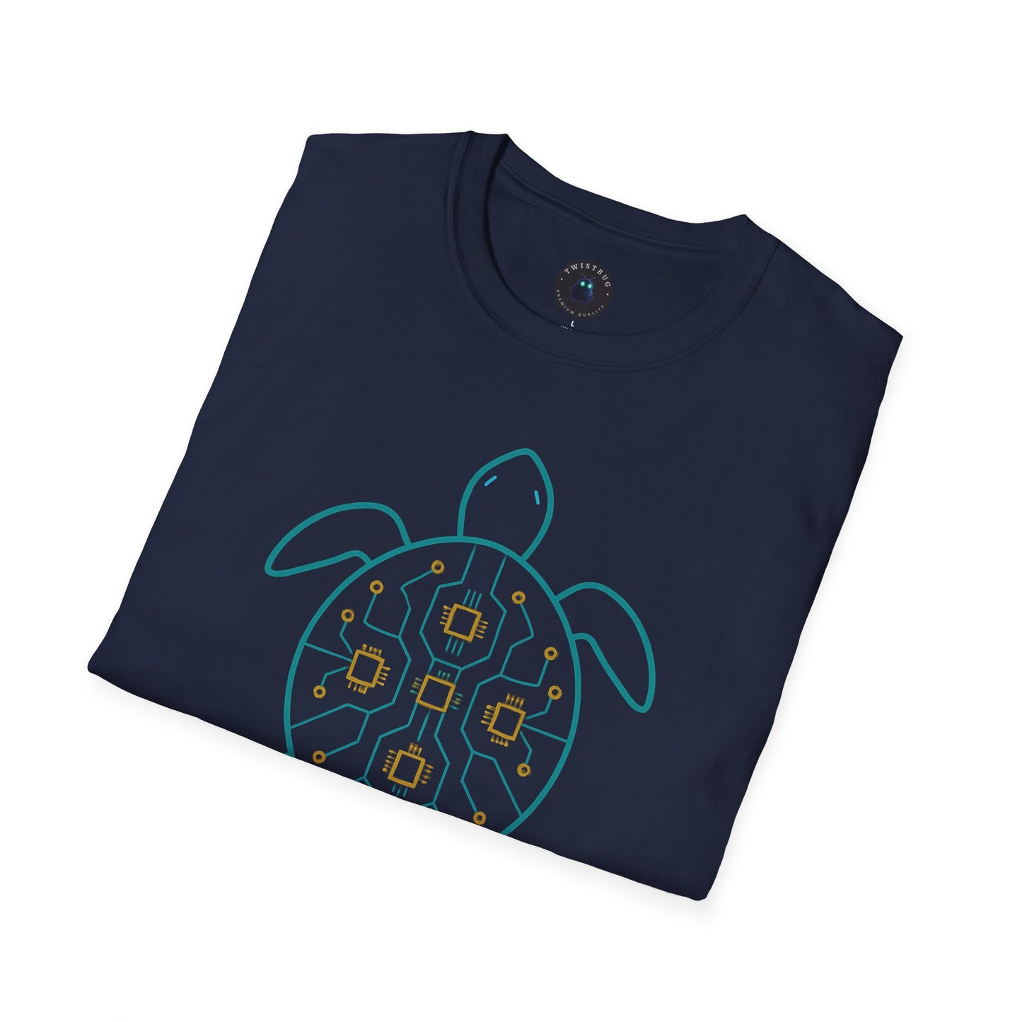 Tech Turtle T-Shirt | Circuit Nature Fusion