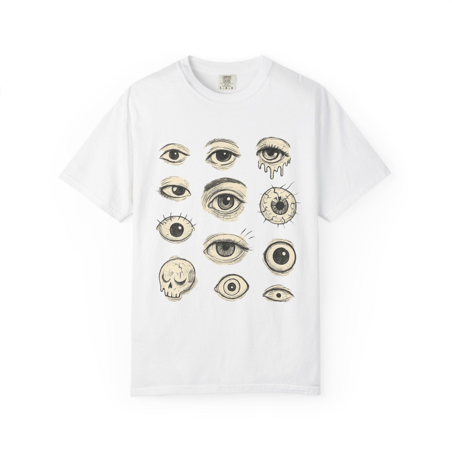 All Eyes On You T-Shirt – Sketchy Weirdcore Eyeball Graphic Tee | Twistbug
