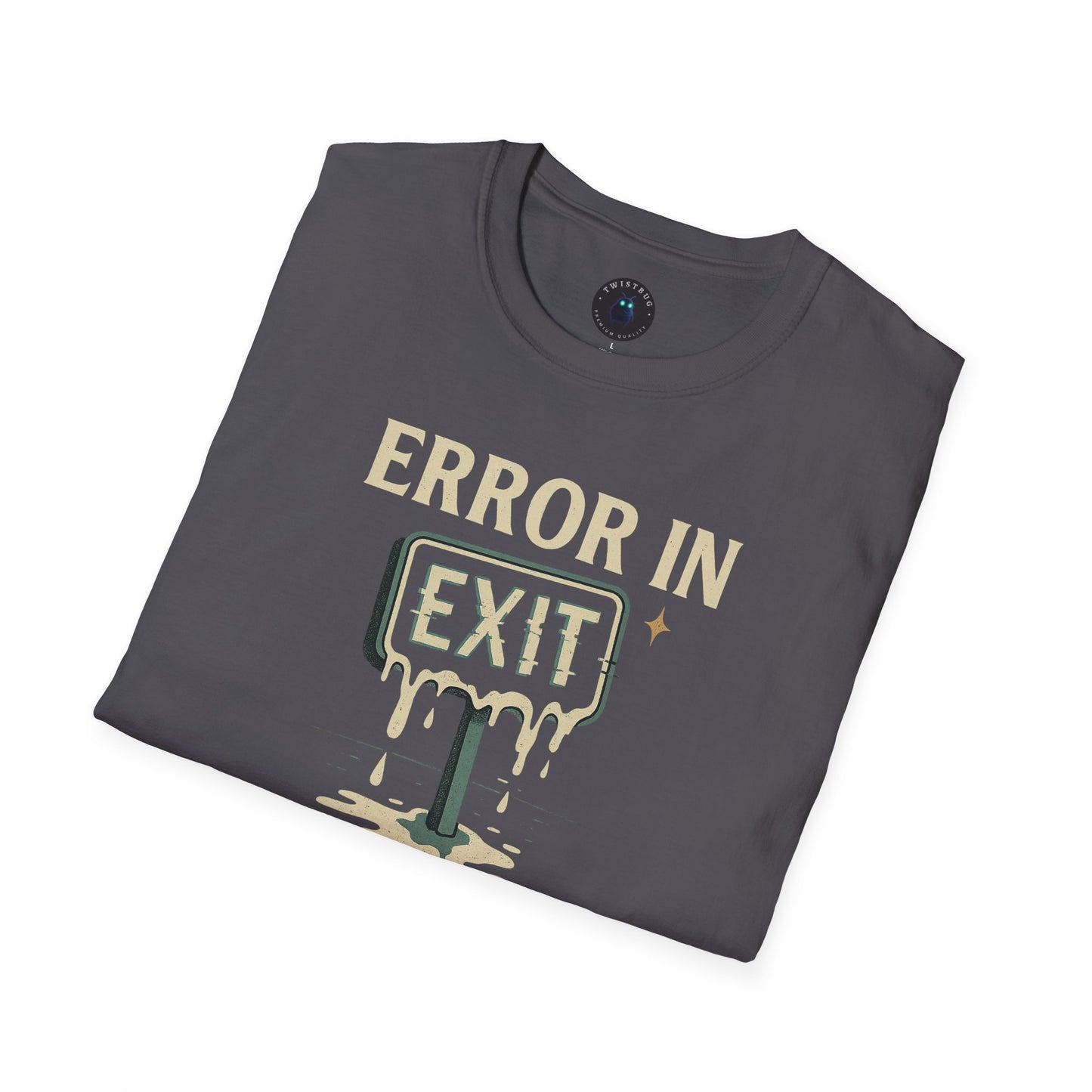 Error in Exit Reality Graphic T-Shirt | Surreal Glitchcore Aesthetic Tee
