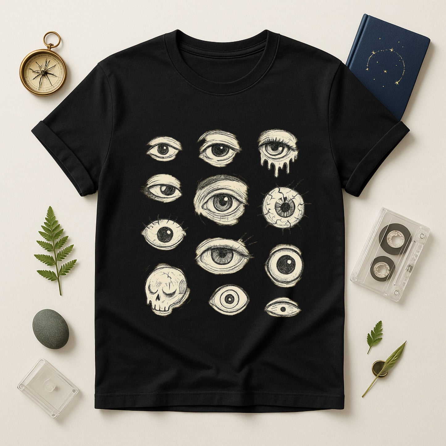 All Eyes Tee — Weirdcore Eyes