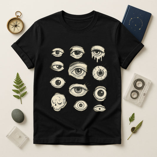 All Eyes Tee — Weirdcore Eyes