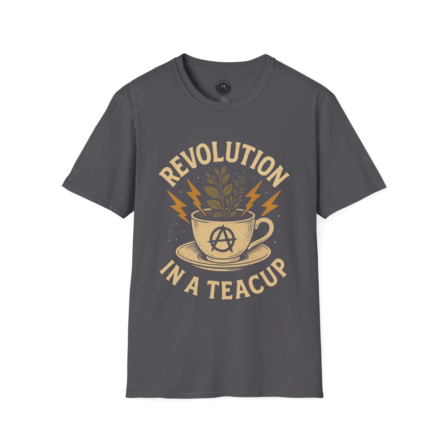 Revolution in a Teacup — Tea Cup Lightning Graphic T-Shirt | Twistbug
