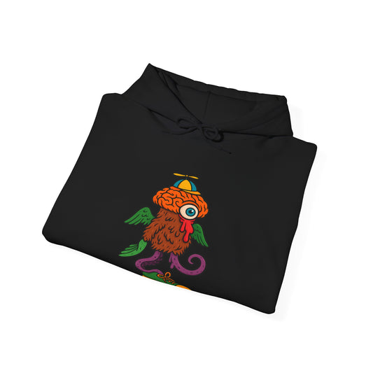 Whimsical Graphic Hoodie - Fun Artful Design, Cozy Unisex Sweatshirt for Everyday, Unique Gift, Casual Wear, Street Style