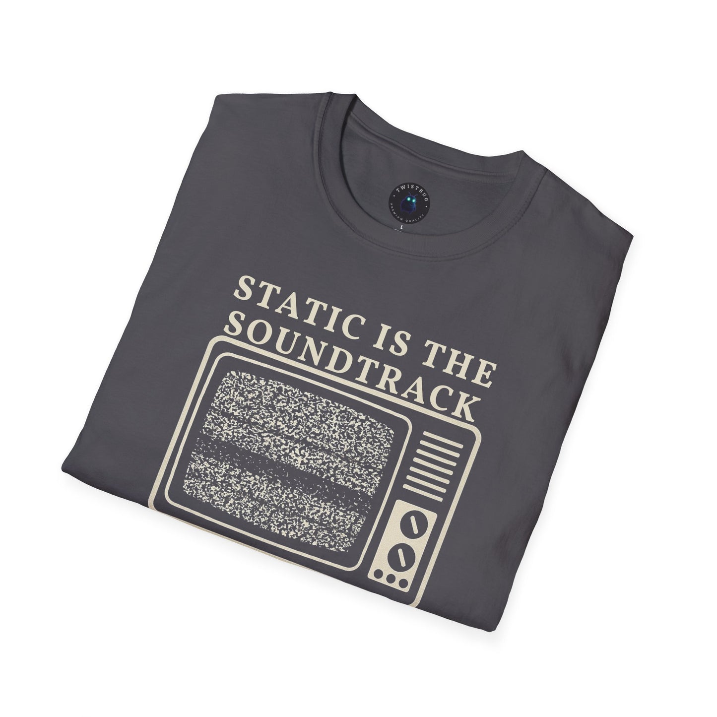 Static Is the Soundtrack TV Tee | Retro CRT Graphic