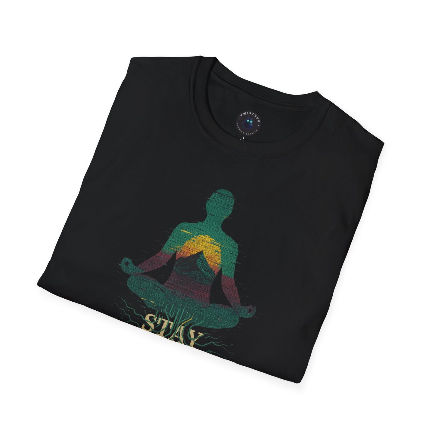 Stay Grounded T-Shirt – Meditative Roots Tech Graphic Tee
