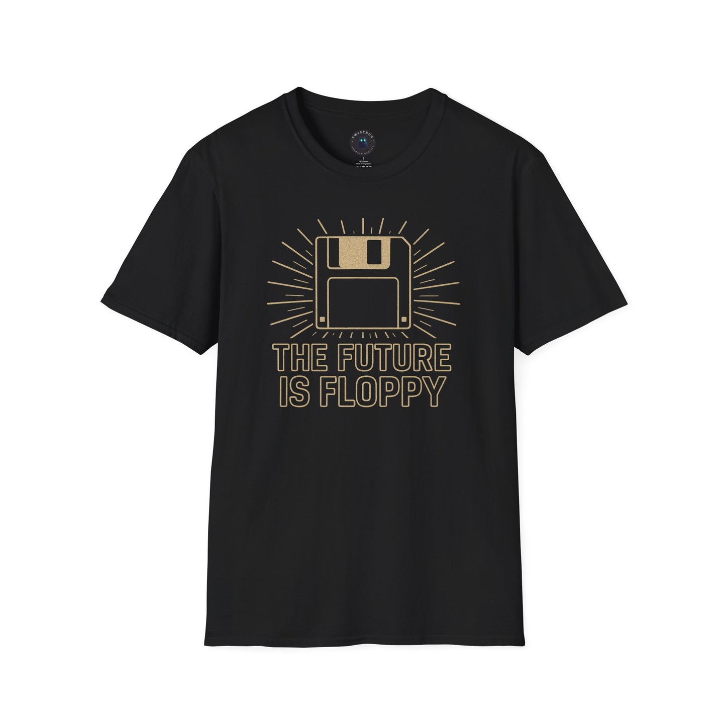 The Future Is Floppy T-Shirt – Retro Tech Floppy Disk Tee